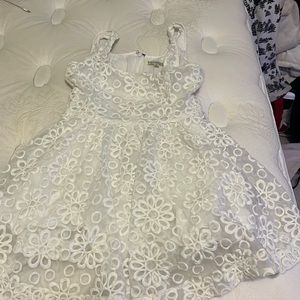 Lucca couture size small white flower dress